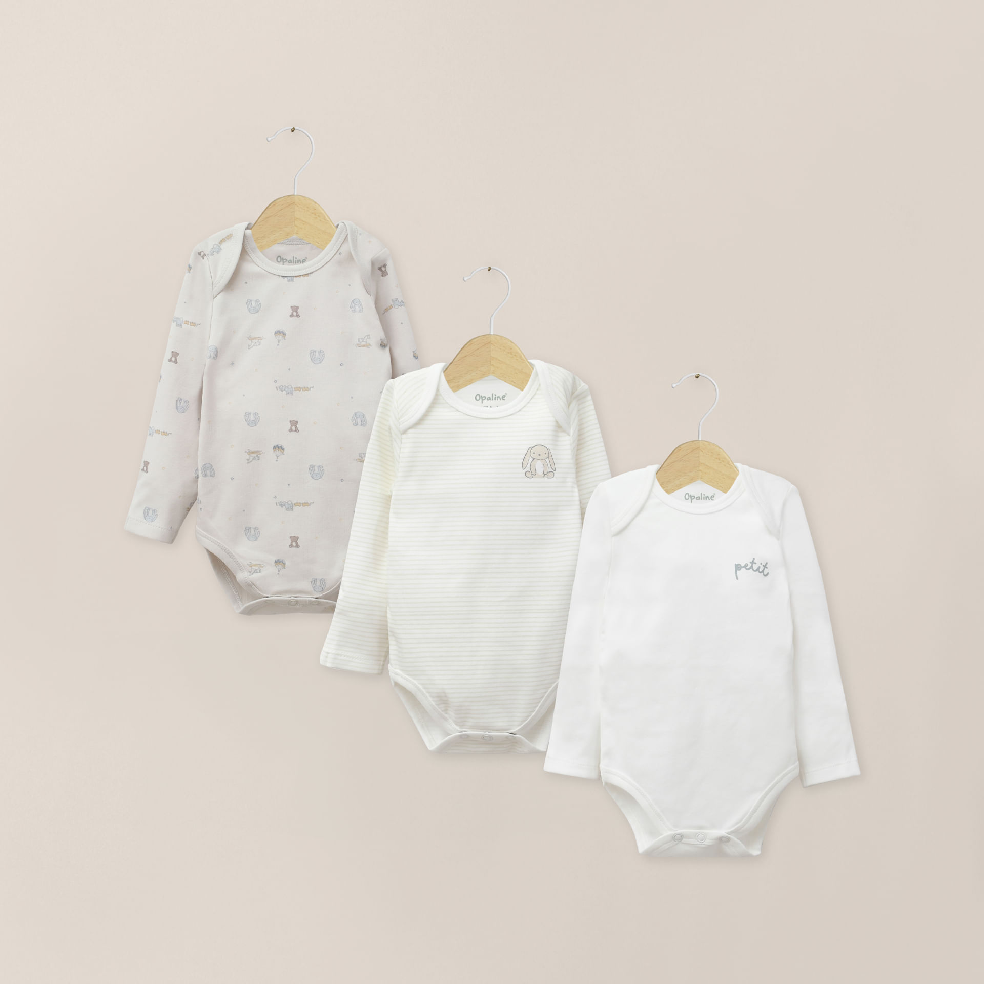 Pack Bodies Bebe Nino Beige